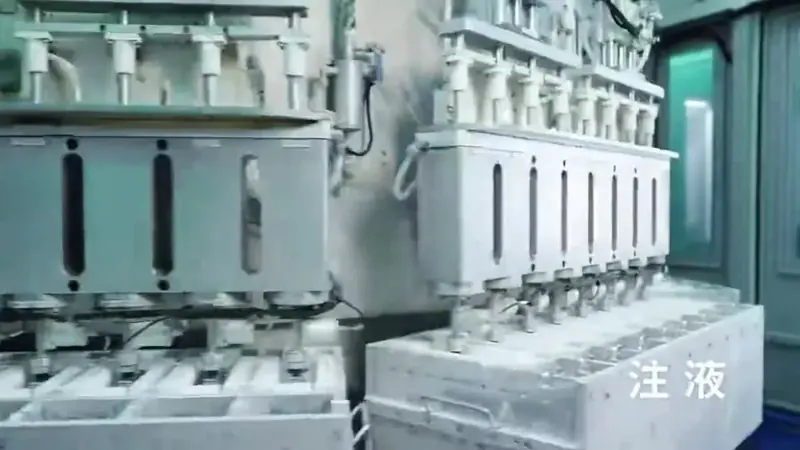 Multi-station cell assembly equipment on the production line